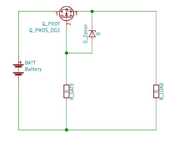 Protección de porta nun MOSFET
